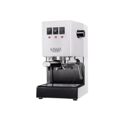 Gaggia Classic Evo Pro E24 Weiß Espresso Siebträgermaschine RI9481/13 Mit Messingkessel Und Zwei Loch Dampfdüse