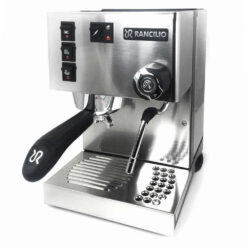 Rancilio Silvia E Espressomaschine Silber Ganzmetallgehäuse Messing Bruehgruppe Für Espressozubereitung