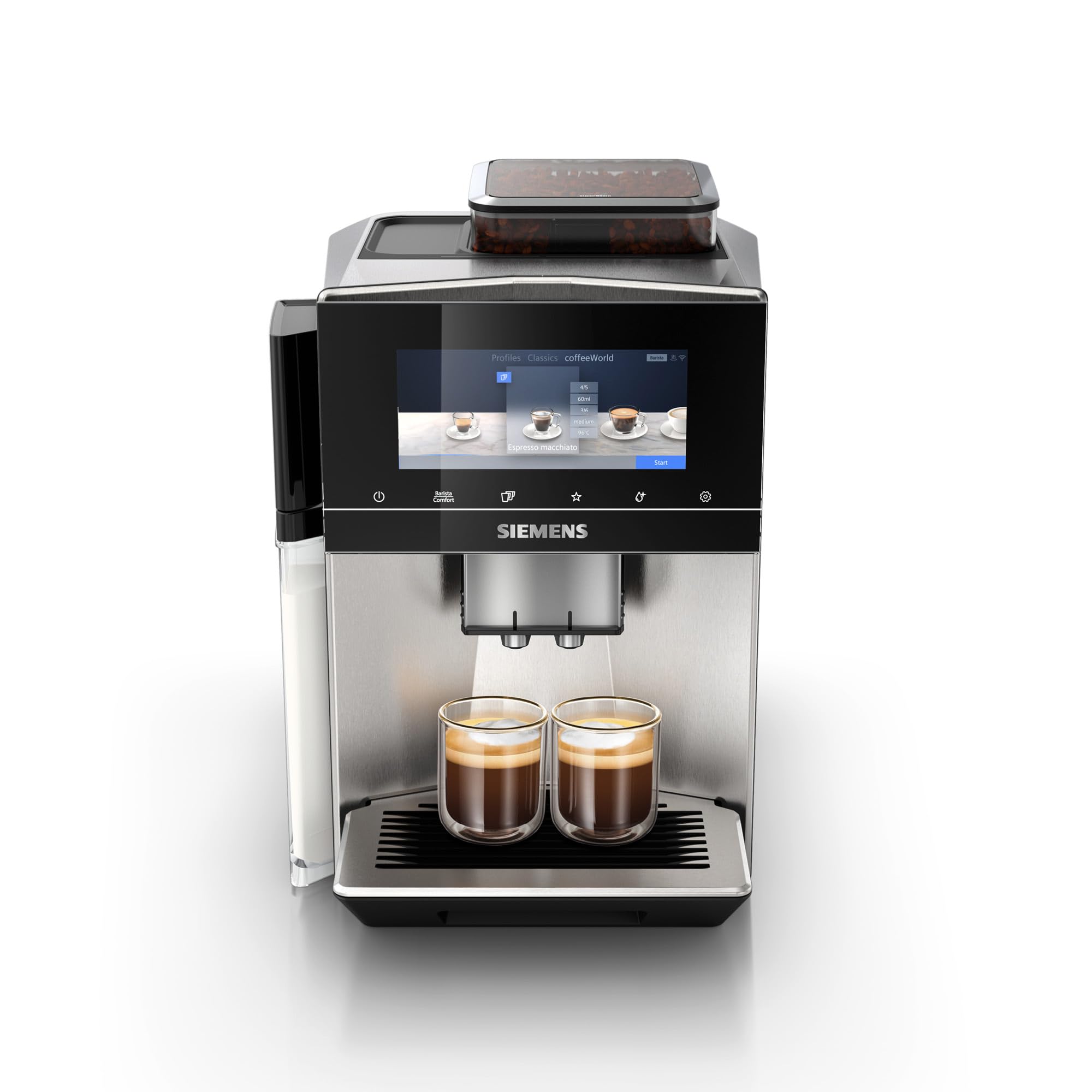 Siemens Kaffeevollautomat EQ900 plus, großes farbiges TFT-Display,