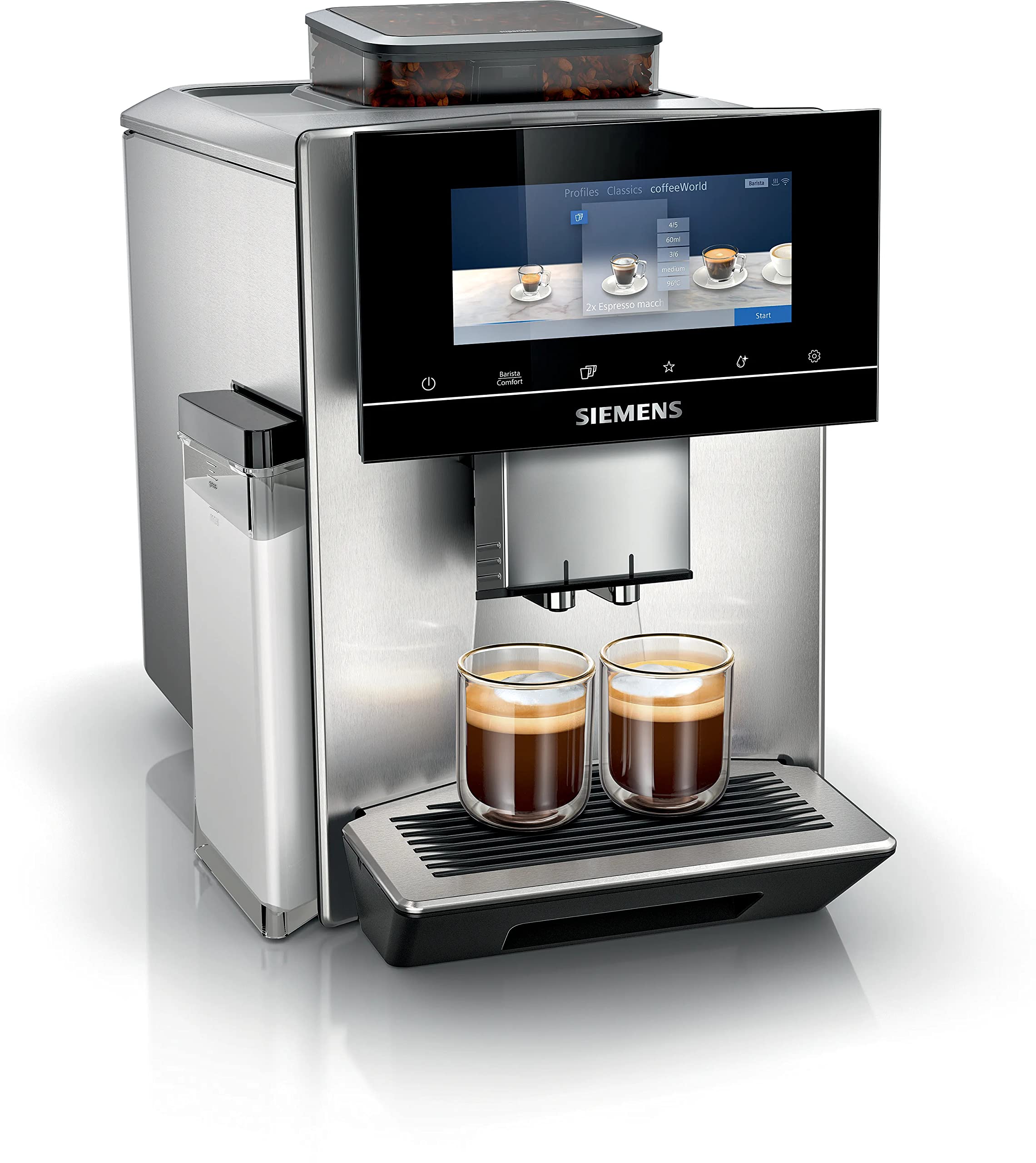 Siemens EQ900, vollautomatische Kaffeemaschine mit Mühle,